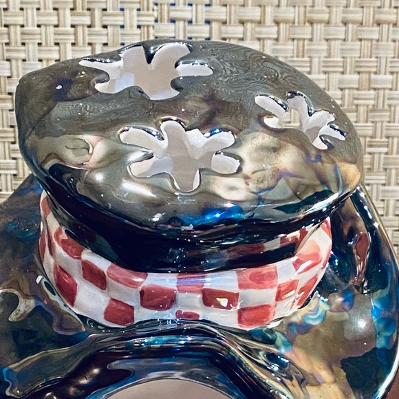 🎄VTG Variations Ceramic Snowman Figurine Votive Holder - Picture 8 of 10